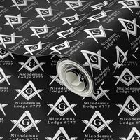 Custom 1 Name Large 2" Black Large Masonic Square Compass. You must contact designer BEFORE you place your order. Fabric prints just like the preview shows.