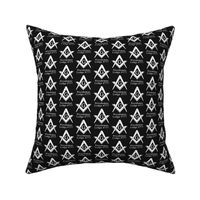 Custom 1 Name Large 2" Black Large Masonic Square Compass. You must contact designer BEFORE you place your order. Fabric prints just like the preview shows.