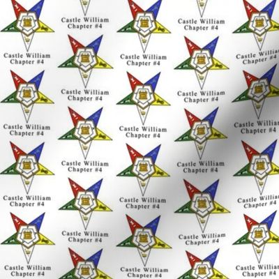 Custom 1 Large 2" Grand Chapter Eastern Star OES Symbol. You must contact designer BEFORE you place your order. Fabric print just like the preview shows.