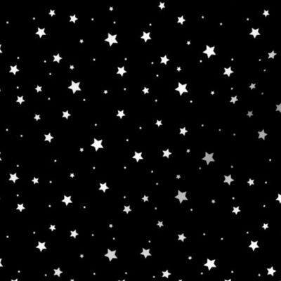 Starry Night - Black White