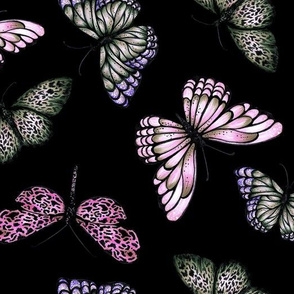 Butterflies - Black