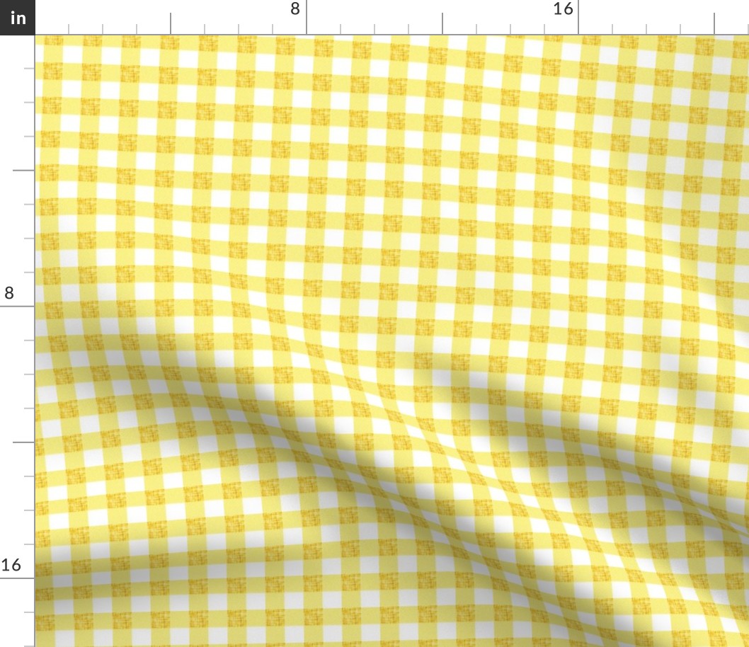 1/2" honey linen buffalo check