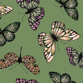 Butterflies - Green