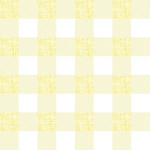 1" canary linen buffalo check