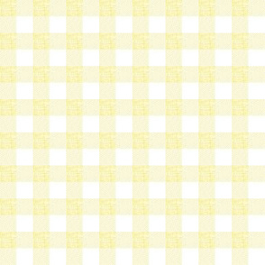 1/2" canary linen buffalo check