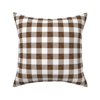 1" coffee linen no. 2 buffalo check