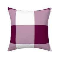 Six Inch Tyrian Purple and White Gingham Check