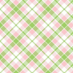 KC plaid pink/green