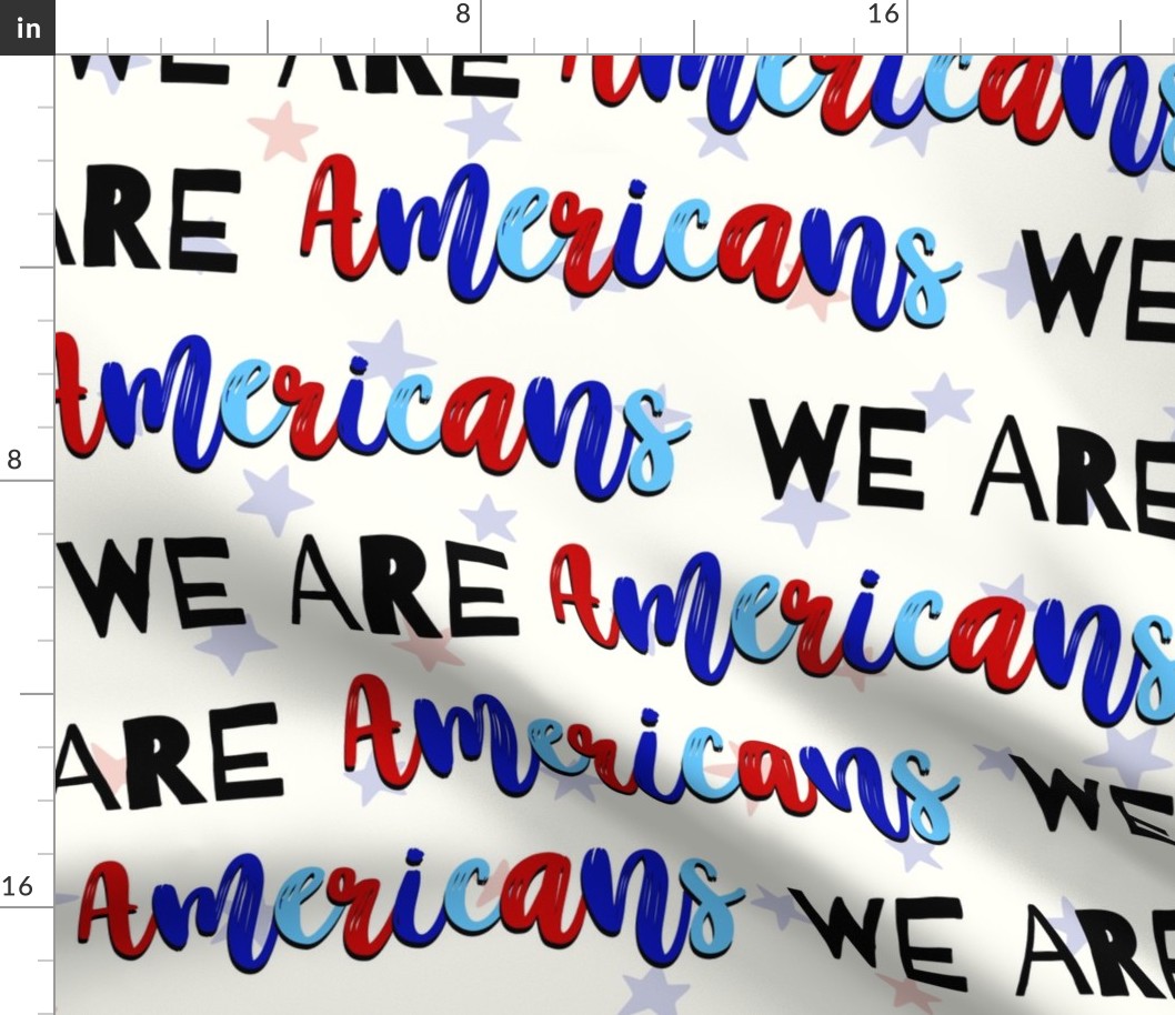 Patriotic We Are Americans - large