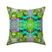 Kaleidoscope - green,  purple, blue