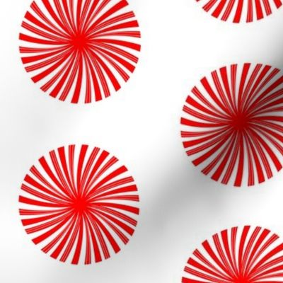 peppermint twist circles on white