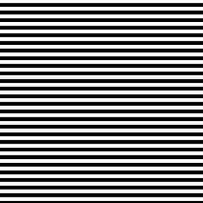 Small Bengal Stripe Pattern with White Horizonal Stripes on Black