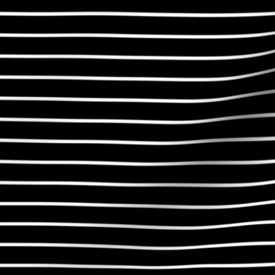 Pin Stripe Pattern with White Horizonal Stripes on Black