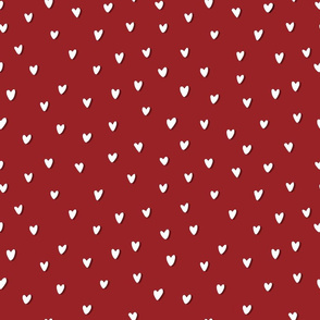 Hearts - Red & White