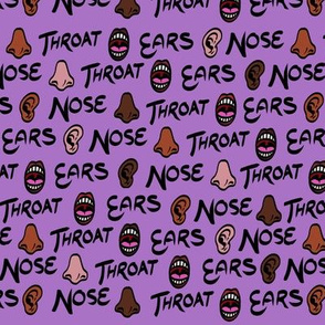 Ears Nose Throat in Purple
