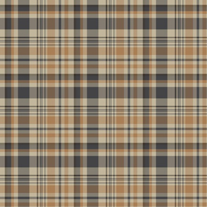 Masculine Grey and Tan Plaid