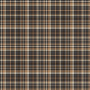 Neutral Gray and Brown Plaid