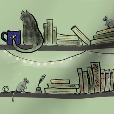 Cosy Magic Books & Cats