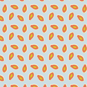 Exotic tropical papaya print