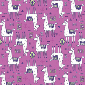 Llama Doodle Geo