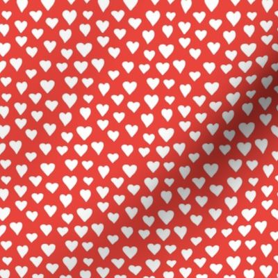 Little sweet lovers hand drawn hearts minimalist boho design nursery valentine red 