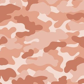 Minimal trend camouflage texture army design peach orange 