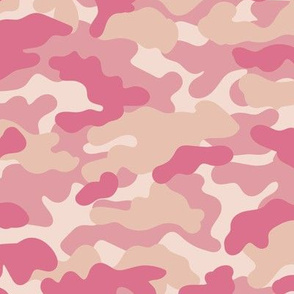 Minimal trend camouflage texture army design pink peach girls 
