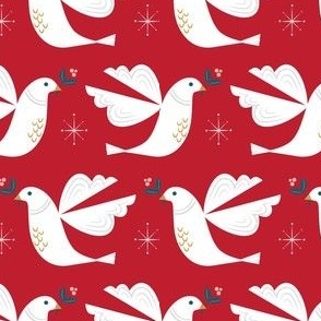 peace doves red