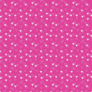 Valentine Hearts - pink