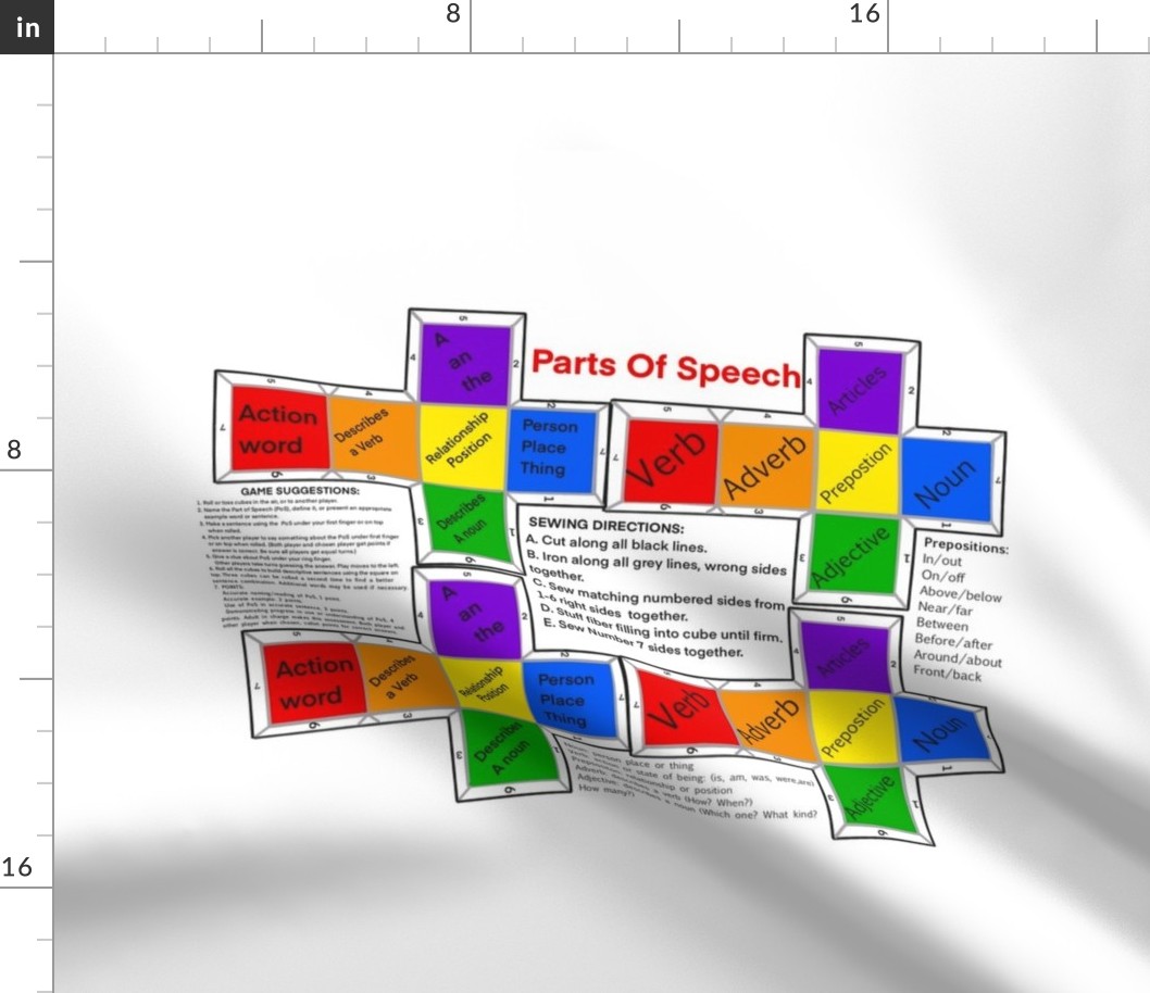DIY Parts of Speech Game by DulciArt,LLC