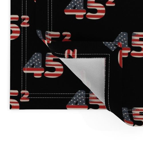 Donald Trump 45 Squared American Flag Patriotic