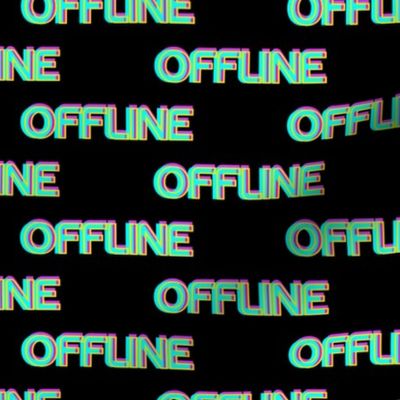 Offline Aesthetic Vaporwave Japanese Text Disconnected