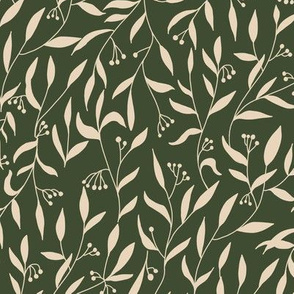 Bush and berry- dark green