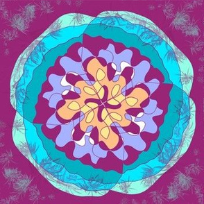 circles turquoise coral lilac magenta fabric throw blanket table runner tablecloth napkin placemat dining pillow duvet cover throw blanket curtain drape upholstery cushion duvet cover wallpaper fabric living decor clothing shirt 