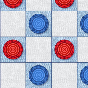Checkers - Blue - Large Scale