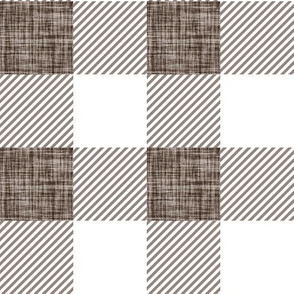 2" mud linen buffalo check