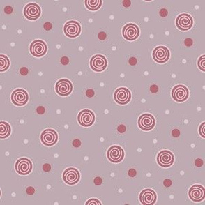 Swirl Dots (Purples)