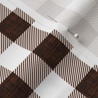 1" hickory linen buffalo check