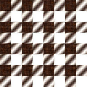 1" hickory linen buffalo check