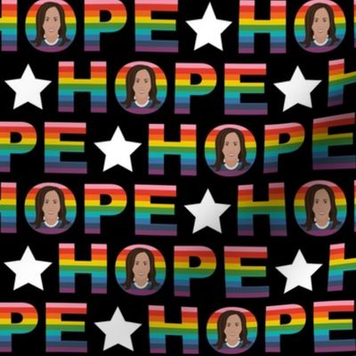 Kamala Harris - Hope - Rainbow - 1.5"