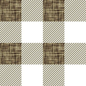 2" cobble linen buffalo check