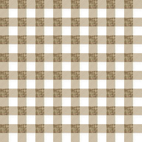 1/2" gold linen no. 2 buffalo check