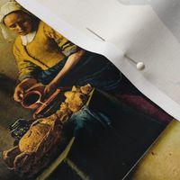 Johannes Vermeer 's Maidservant Pouring Milk 1660