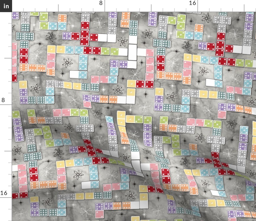 Retro Atomic Dominoes