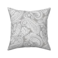 small Paisley Positivity 2 greys white