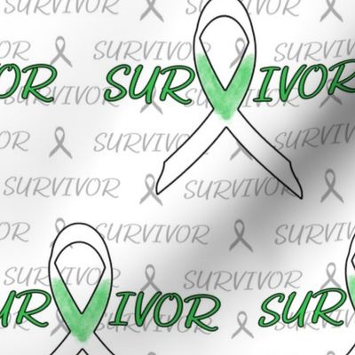 survivor ribbon green - large scale