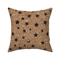 New Year Glitter Gold black star