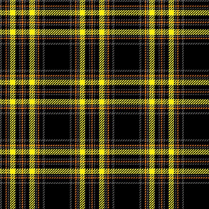 safety plaid black with yellow accents