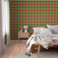 60s earthy plaid red