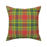 60s earthy plaid red